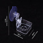 Suction Cup Reptile Feeding Bowl — Mountable Food & Water Dish for Lizards & Frogs