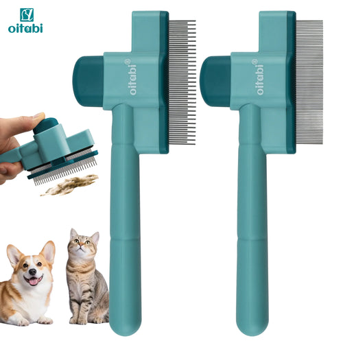 Self-Cleaning Flea Comb — One-Touch Release for Dogs & Cats