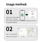 Bluetooth GPS Tracker for Apple Find My - AirTag-Style for Kids, Pets & Bikes