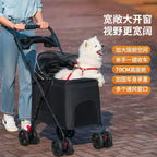 Lightweight Foldable Outdoor Pet Stroller for Medium & Large Dogs