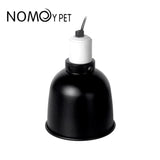 5.5in Reptile Lamp Dome with Ceramic Socket — Anti-Scald Shade for Terrariums