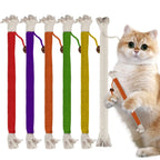 6-Pack 7.87" Catnip Chew Rope Cat Toy Set — Interactive Teeth Cleaning & Play Ropes