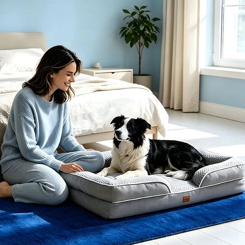 Waterproof Pet Bed with Removable Cover (Machine Washable)