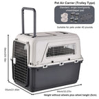 Rolling Wheeled Pet Carrier (Airline-Approved, Dog & Cat, Up to 44 lbs)