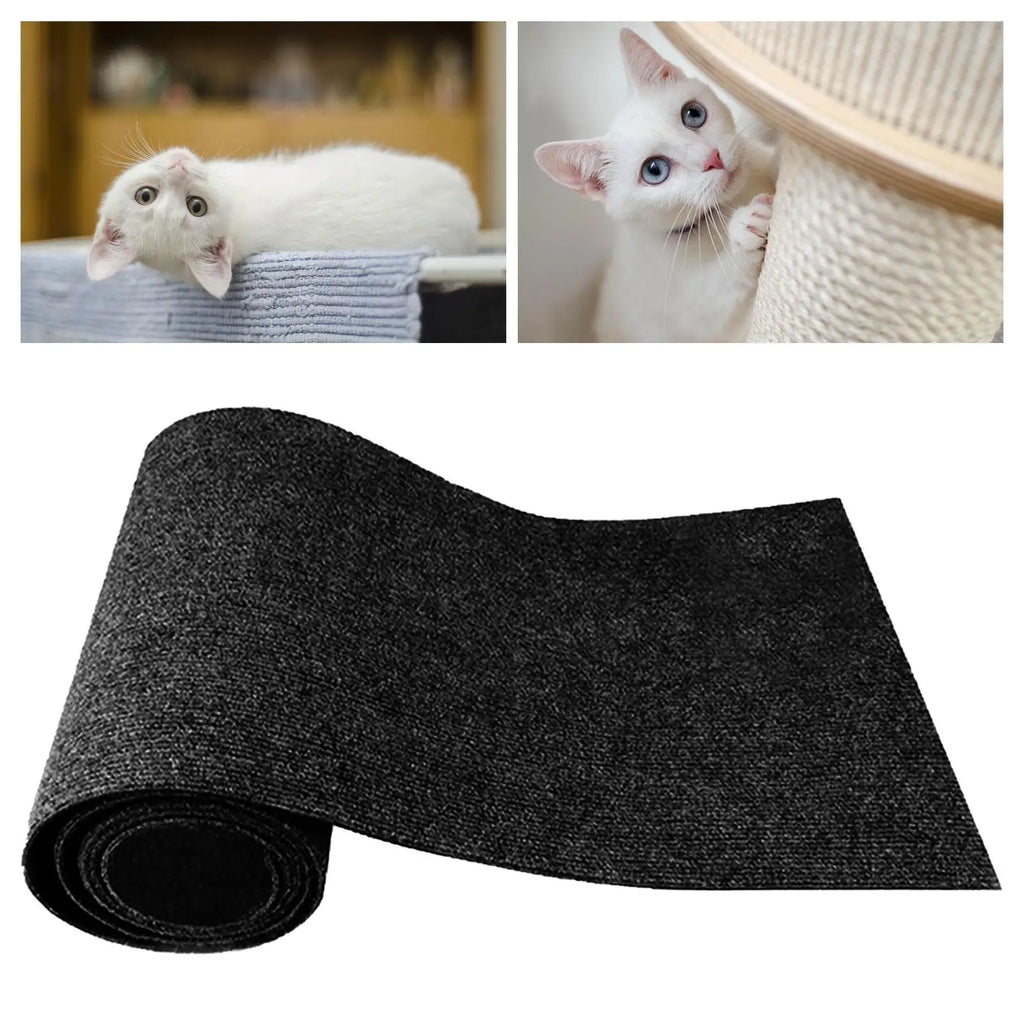 Trimmable Cat Scratch Mat for Cat Tree & Wall Furniture — Sisal Shelf & Step Replacement