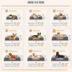 42x30in Orthopedic Dog Bed for Extra Large Dogs