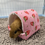 Triangular Hanging Pet Nest — Warm Plush Bed for Small Animals