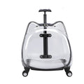Fully Transparent Space Cabin Pet Trolley Case for Cats & Small Dogs