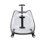 Fully Transparent Space Cabin Pet Trolley Case for Cats & Small Dogs