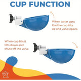 Automatic Poultry Water Cups — Leakproof Hanging Drinker Set