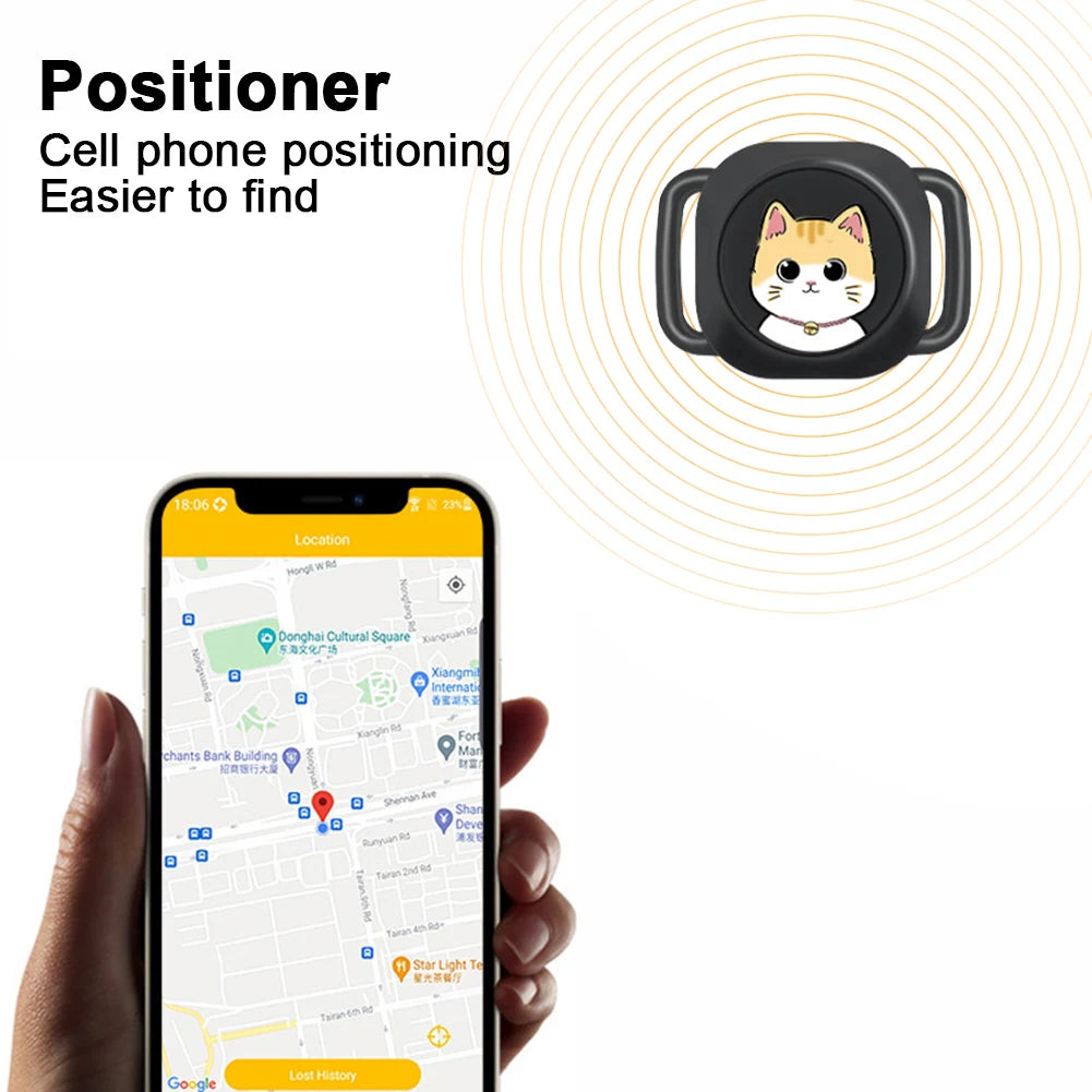 Pet Bluetooth GPS Smart Locator for Dogs & Cats - Real-Time Global Anti-Lost Tracker