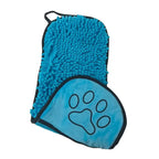 Chenille Pet Absorbent Towel — Quick-Drying Hand-Pocket Design