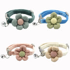 Sunflower Bowtie Cat Collar with Bell