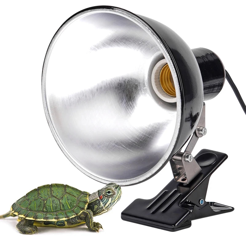 Clip-On Reptile Lamp Holder — Adjustable E27 Basking Fixture