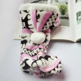 Coral Velvet Deer Print Dog Onesie (Four-Legged Winter Clothes)