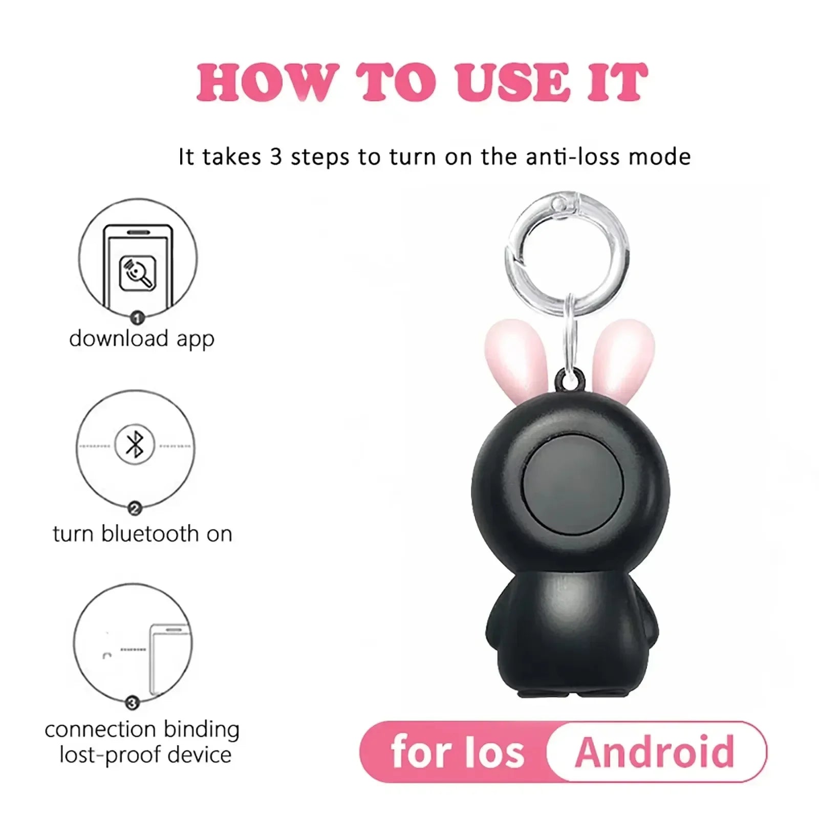 Mini Smart Bluetooth GPS Tracker - Real-Time Finder for Pets & Kids