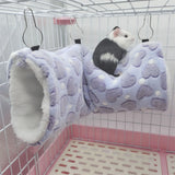 Plush Hammock Tunnel — Cozy Cage Hideout for Hamsters & Small Pets