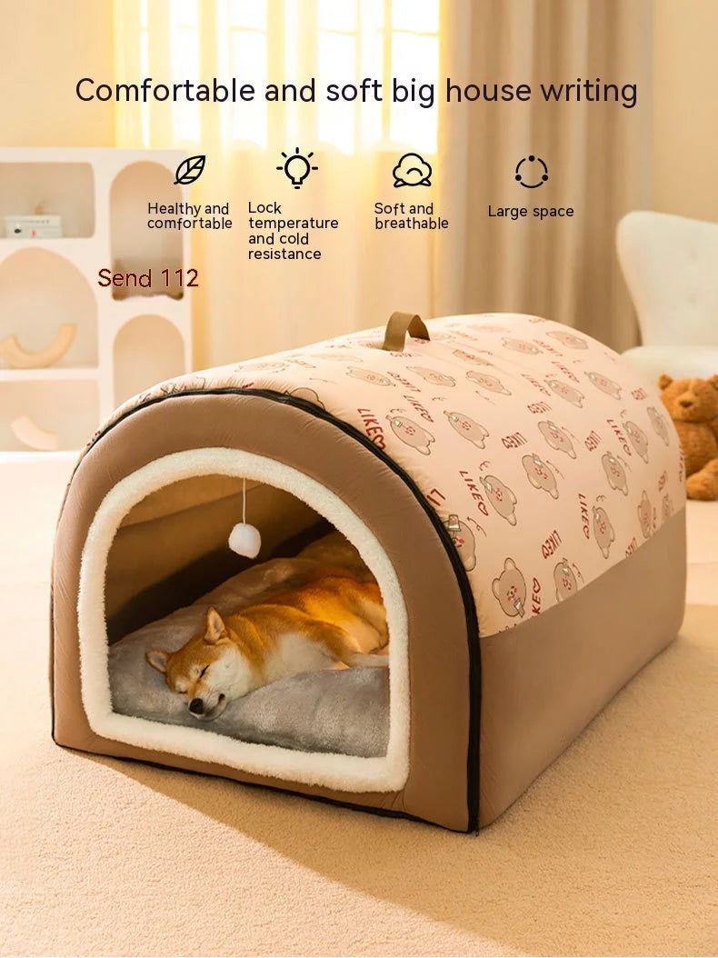 Cozy Pet Nest Bed for Dogs & Cats