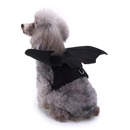 Black Bat Wings Harness Costume for Pets (Party Cosplay)