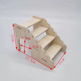 Wooden Multi-Room Hamster Maze House — Modular Habitat & Ladder Set