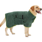 Full-Body Dog Bathrobe — Absorbent Quick-Dry Wrap for Dogs & Cats