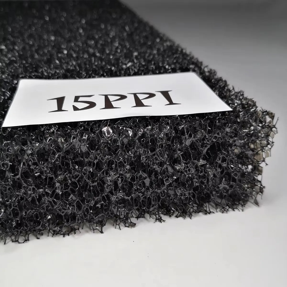 Aquarium Biochemical Filter Foam Sponge (15–50 PPI, Black, Cut-to-Size)