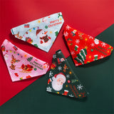 Christmas Santa Claus Bandana Bib Collar for Dogs & Cats