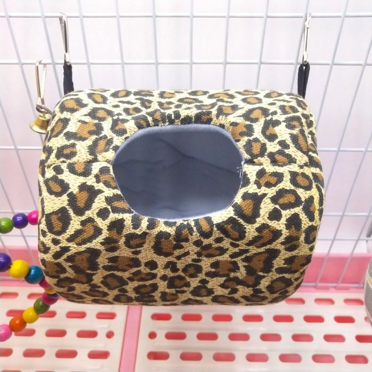 Soft Cotton Hanging Hammock — Cozy Cage Bed for Small Pets