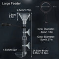 Acrylic Telescopic Aquarium Fish Feeder Tube (Transparent)