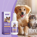Flea & Tick Repellent Spray for Dogs & Cats — Waterproof Lemon & Lavender Formula
