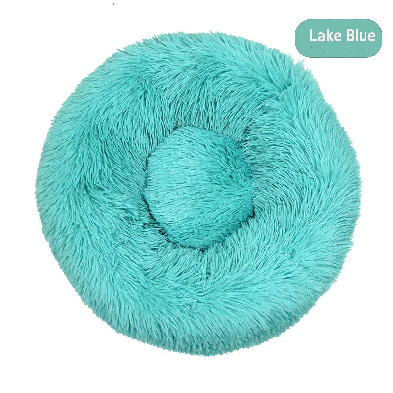 Round Plush Dog Bed