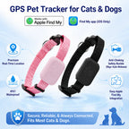 Waterproof GPS Collar Tracker with Apple Find My - Real-Time, Global