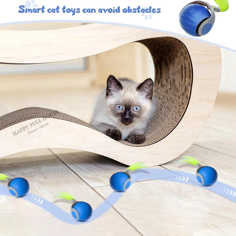 Automatic Interactive Cat Ball Toy (2 Play Modes)
