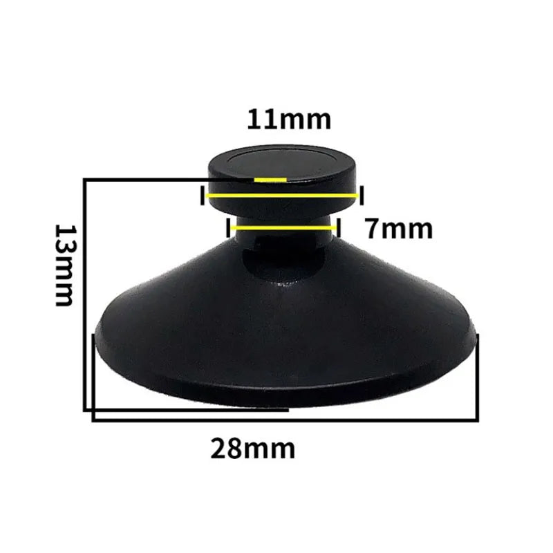 Aquarium Suction Cup Holders (10-Pack, Black, Glass Tank Clips)