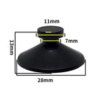 Aquarium Suction Cup Holders (10-Pack, Black, Glass Tank Clips)