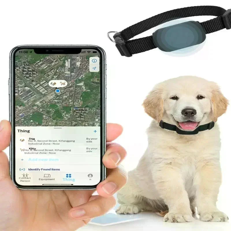 Bluetooth GPS Tracker Collar with Movement Alerts for Cats & Puppies