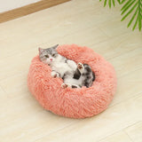 Long Plush Pet Sleeping Basket
