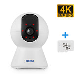 KERUI 4K 8MP Smart WiFi Pet Camera with Night Vision, AI Alerts & Tuya Integration