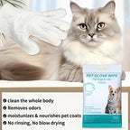 Pet Grooming Glove Wipes — Cleaning & Deodorizing On-the-Go, 18-Count