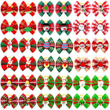 Christmas Red & Green Pet Bows (10 or 20 Piece Pack)