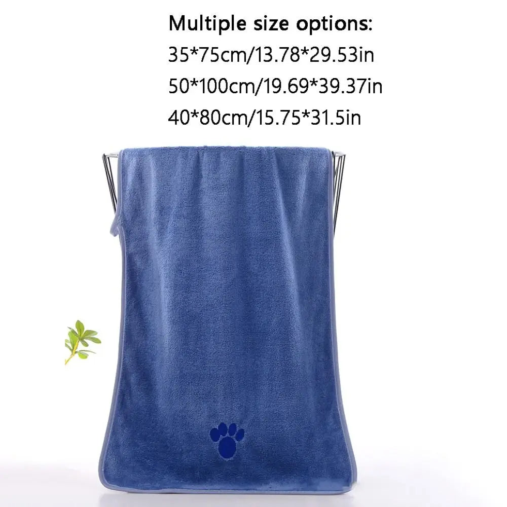 150D Microfiber Pet Grooming Towel — Fast-Drying, Absorbs 6x Its Weight