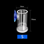 Acrylic Aquarium Fish Feeding Ring (Anti-Drift, Transparent, Floating)