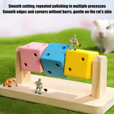 Wooden Fitness Cube — Multi-Faceted Activity Toy for Hamsters