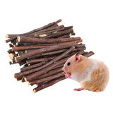 Apple Tree Branch Chew Sticks — Natural Teeth Grinding Sticks for Hamsters & Rabbits