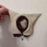 Sphynx Cat Waffle Knit Winter Hat (Adjustable Cold-Proof Cap)