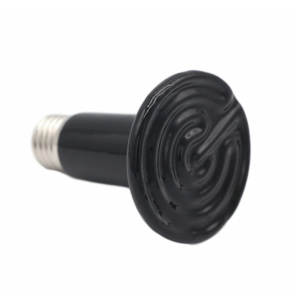 Ceramic Far-Infrared Heat Lamp for Reptiles — 25W-200W, 6 Power Options