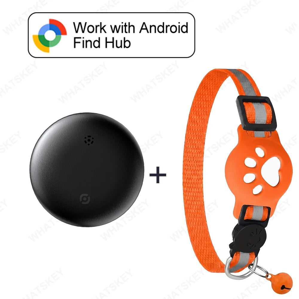 GPS Pet Collar Tracker Kit for Android - Google Find My Compatible