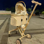One-Click Foldable Separable Universal Pet Stroller for Dogs & Cats — Lightweight Portable Outdoor Travel