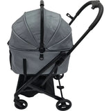 Pet Stroller Aluminum Frame One-Click Adjustable Comfortable One-Hand Folding Compact Travel For Dogs Cats