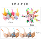 Sisal Mouse Ball Cat Toy Set — Wear-Resistant Claw & Teeth Toy